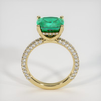 3.38 Ct. Emerald Ring, 18K Yellow Gold 3