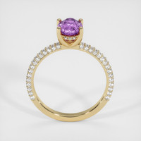 1.30 Ct. Purple Sapphire Ring, 18K Yellow Gold 3