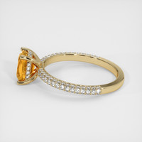 1.29 Ct. Sapphire Ring, 18K Yellow Gold 4