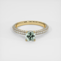 1.07 Ct. Sapphire Ring, 18K Yellow Gold 1