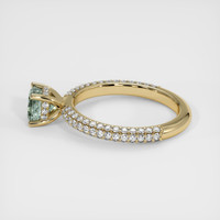 1.07 Ct. Sapphire Ring, 18K Yellow Gold 4