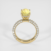 4.01 Ct. Yellow Sapphire Ring, 18K Yellow Gold 3