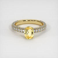 1.08 Ct. Sapphire Ring, 18K Yellow Gold 1
