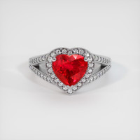 2.59 Ct. Ruby Ring, Platinum 950 1