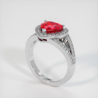 2.59 Ct. Ruby Ring, Platinum 950 2