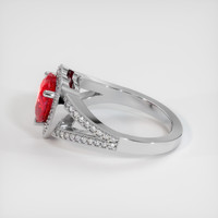 2.59 Ct. Ruby Ring, Platinum 950 4