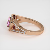 0.99 Ct. Sapphire Ring, 14K Rose Gold 4