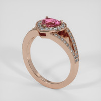 2.02 Ct. Purplish Pink Sapphire Ring, 14K Rose Gold 2