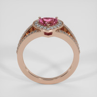 2.02 Ct. Purplish Pink Sapphire Ring, 14K Rose Gold 3