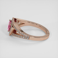 2.02 Ct. Purplish Pink Sapphire Ring, 14K Rose Gold 4