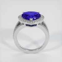 6.00 Ct. Blue Sapphire Ring, 10K White Gold 3