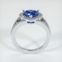 2.03 Ct. Blue Sapphire Ring, 14K White Gold 3