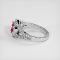 0.72 Ct. Gemstone Ring, 14K White Gold 4