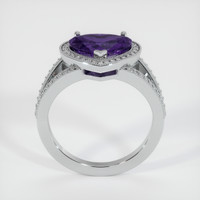 2.05 Ct. Purple Sapphire Ring, 14K White Gold 3