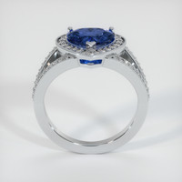 1.92 Ct. Blue Sapphire Ring, 18K White Gold 3