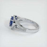 1.92 Ct. Blue Sapphire Ring, 18K White Gold 4