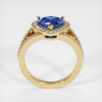 2.03 Ct. Blue Sapphire Ring, 14K Yellow Gold 3