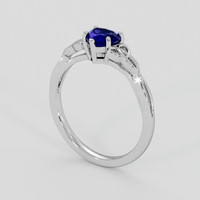 1.18 Ct. Blue Sapphire Ring, Platinum 950 2