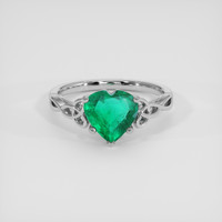 1.46 Ct. Emerald Ring, Platinum 950 1