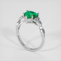 1.46 Ct. Emerald Ring, Platinum 950 2