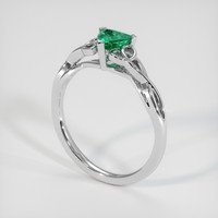 0.50 Ct. Emerald Ring, Platinum 950 2