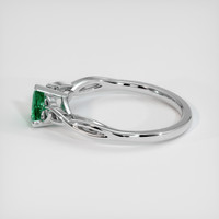 0.50 Ct. Emerald Ring, Platinum 950 4