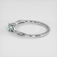 0.10 Ct. Gemstone Ring, Platinum 950 4