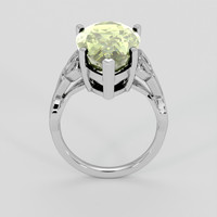 8.09 Ct. Green Prasiolite Ring, Platinum 950 3
