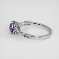 1.45 Ct. Pinkish Purple Sapphire Ring, Platinum 950 4