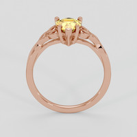 1.30 Ct. Peach Sapphire Ring, 14K Rose Gold 3