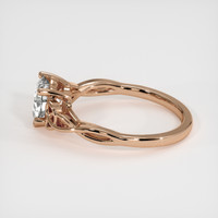 1.10 Ct. White Sapphire Ring, 14K Rose Gold 4