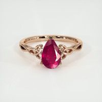 1.51 Ct. Ruby Ring, 18K Rose Gold 1