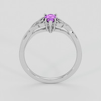 0.47 Ct. Pinkish Purple Sapphire Ring, Silver 3