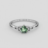 0.94 Ct. Green Sapphire Ring, Silver 1