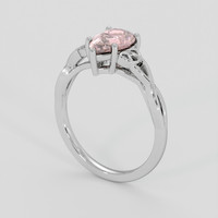 1.36 Ct. Padparadscha Sapphire Ring, Silver 2