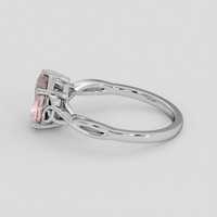 1.36 Ct. Padparadscha Sapphire Ring, Silver 4