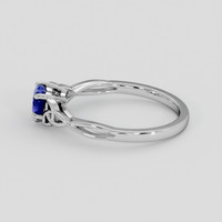 1.18 Ct. Blue Sapphire Ring, 10K White Gold 4