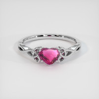 0.72 Ct. Gemstone Ring, 14K White Gold 1