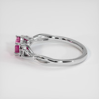 0.72 Ct. Gemstone Ring, 14K White Gold 4