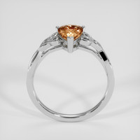 1.27 Ct. Padparadscha Sapphire Ring, 14K White Gold 3