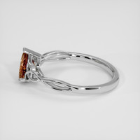 1.27 Ct. Padparadscha Sapphire Ring, 14K White Gold 4