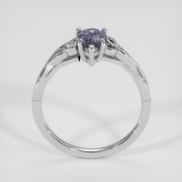 0.88 Ct. Bluish Purple Sapphire Ring, 14K White Gold 3