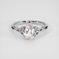 2.24 Ct. Pink Sapphire Ring, 14K White Gold 1