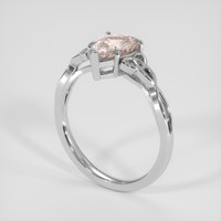 2.24 Ct. Pink Sapphire Ring, 14K White Gold 2