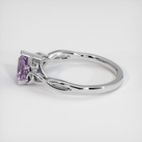 0.98 Ct. Purple Sapphire Ring, 14K White Gold 4