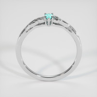 0.10 Ct. Gemstone Ring, 18K White Gold 3