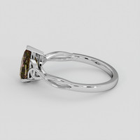 1.06 Ct. Bi Color Andalusite Ring, 18K White Gold 4