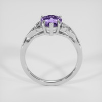 1.45 Ct. Pinkish Purple Sapphire Ring, 18K White Gold 3