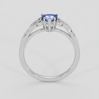 0.75 Ct. Bluish Purple Sapphire Ring, 18K White Gold 3