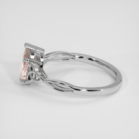 2.24 Ct. Pink Sapphire Ring, 18K White Gold 4